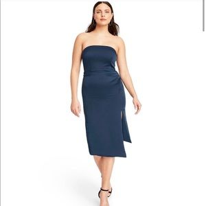 Cushnie asymmetrical strapless dress